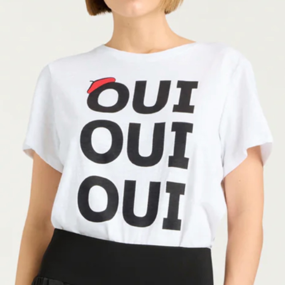 Cinq à Sept Oui Oui Oui Shrunken Tee